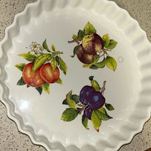 Portmeirion Pie Plate Pottery Stoke on Trent 10"